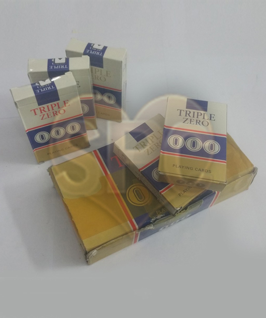 Triple Zero Marked Playing Cards