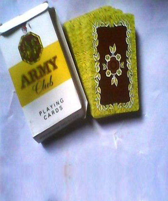 Army Club Marked Playing Cards